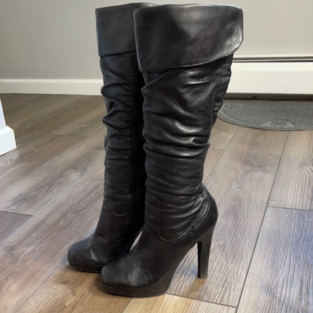 Jessica Simpson leather slouchy boots